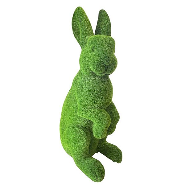 Coelho Decorativo de Grama em Pé - 71cm - 1 unidade - Rizzo