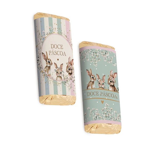 Kit Tablete Com Cinta - Doce Páscoa - 150g - 10 unidades - Cromus - Rizzo