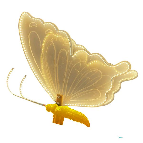 Borboleta de LED para Decoração com Movimento - 60cm - 1 unidade - Rizzo
