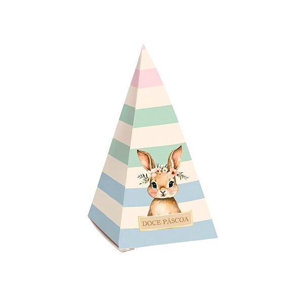 Caixa Cone - Doce Páscoa - 5x5x14cm - 10 unidades - Cromus - Rizzo