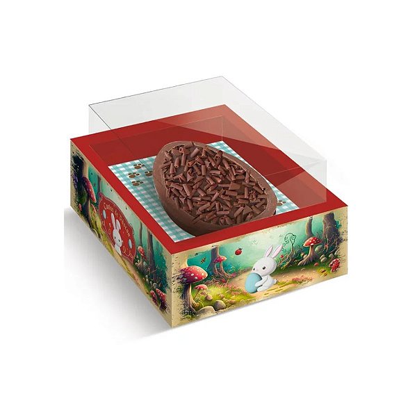 Caixa New Moldura para Meio Ovo De Páscoa - Contos De Páscoa - 6 unidades - Cromus - Rizzo