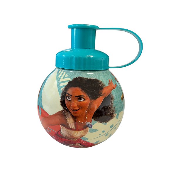 Garrafa Squeeze Bola Princesa Moana - Azul - 250ml  - 1 unidade - Rizzo