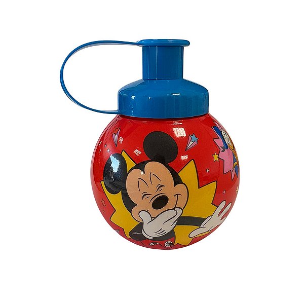 Garrafa Squeeze Bola Mickey e Friends - Vermelho - 250ml  - 1 unidade - Rizzo