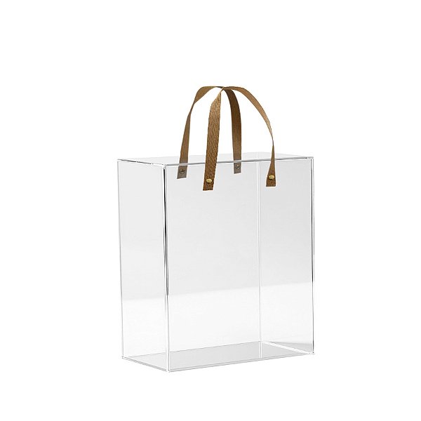 Caixa de PVC com Alça Kraft  - 20x18x10cm - 1 unidade - Rizzo