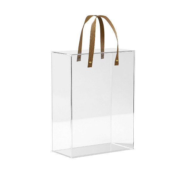 Caixa de PVC com Alça Kraft  - 26x22x12cm - 1 unidade - Rizzo