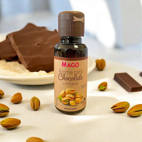 Aroma para Chocolate de Pistache - 20ml  - 1 unidade - Mago - Rizzo