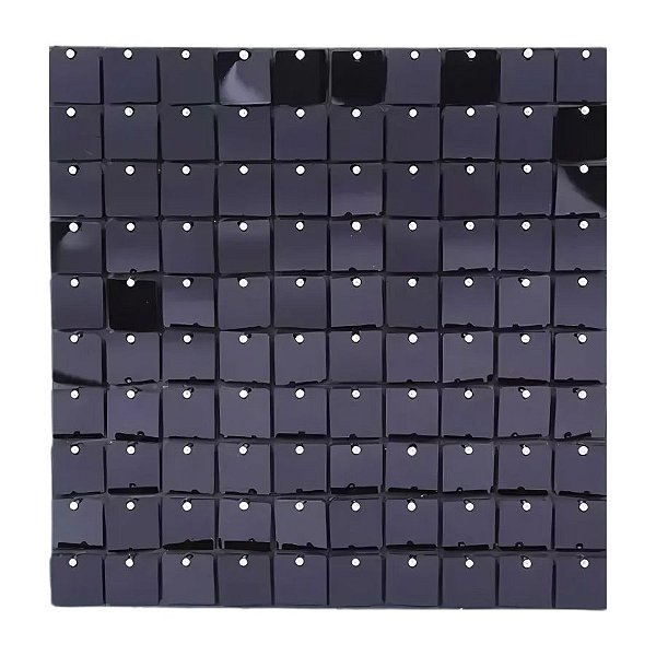 Painel Metalizado Shimmer - Preto - 30x30cm - 1 unidade - Rizzo