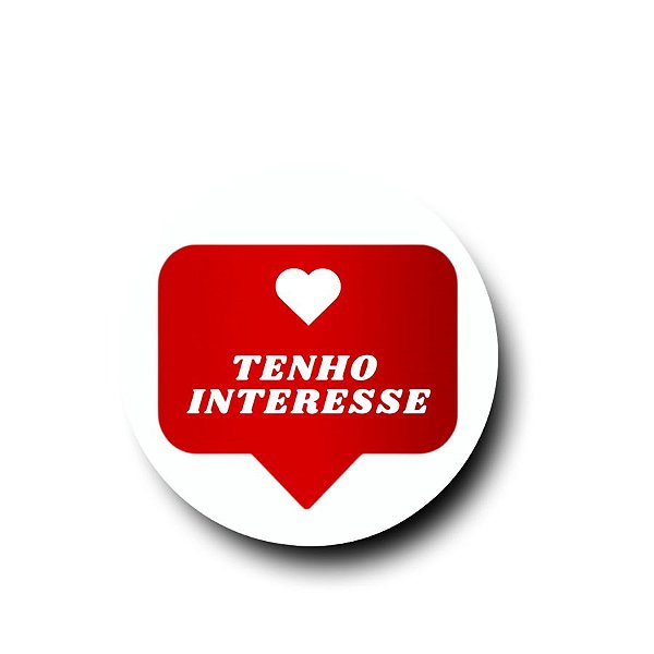 Adesivo De Carnaval "Tenho Interesse" - Ref 2334 - Hot Samping- 4cm - 25 unidades - Stickr - Rizzo