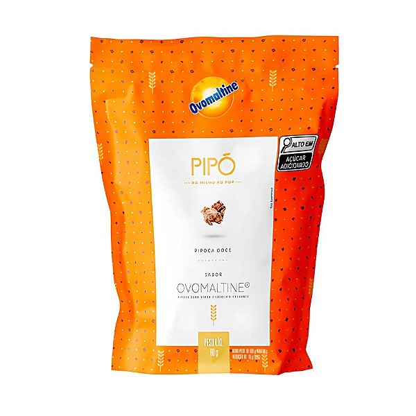 Pipoca Doce Gourmet Pipó - Sabor Ovomaltine - 90g - 1 unidade - Rizzo