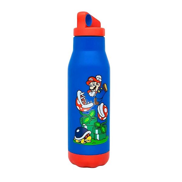 Garrafa Térmica - Super Mário - 600ml - 1 unidade - Rizzo