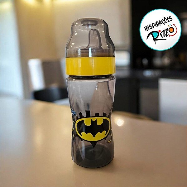Copo Com Bico Flexivel - Batman - 330ml - 1 unidade - Rizzo