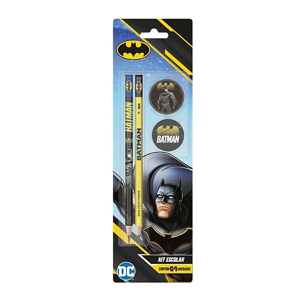 Kit Papelaria Escolar - Batman - 1 unidade - Rizzo