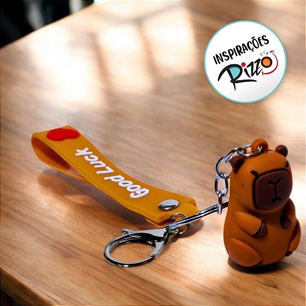 Chaveiro Good Luck Capivara Irritada - 4cm - 1 unidade - Rizzo