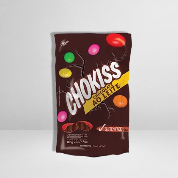 Pastilhas Confeitadas Sabor Chocolate ao Leite Chokiss - 120g - 1 unidade - Rizzo