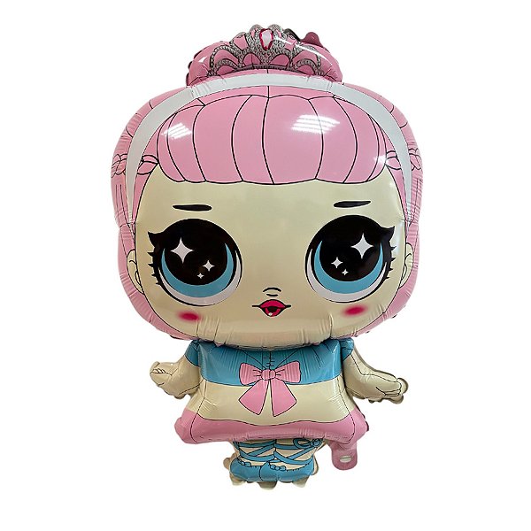 Balão de Festa Microfoil 55cm - Lol Princesa - 10 unidades - Rizzo