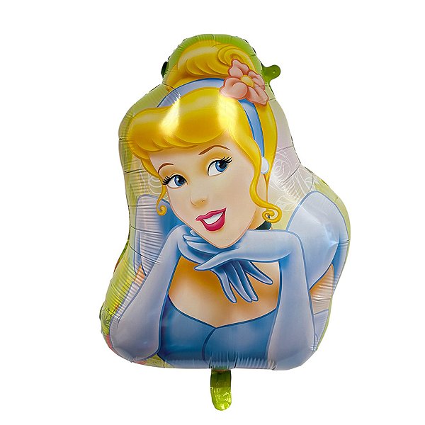Balão de Festa Microfoil 50cm - Princesa Cinderela - 1 unidade - Rizzo