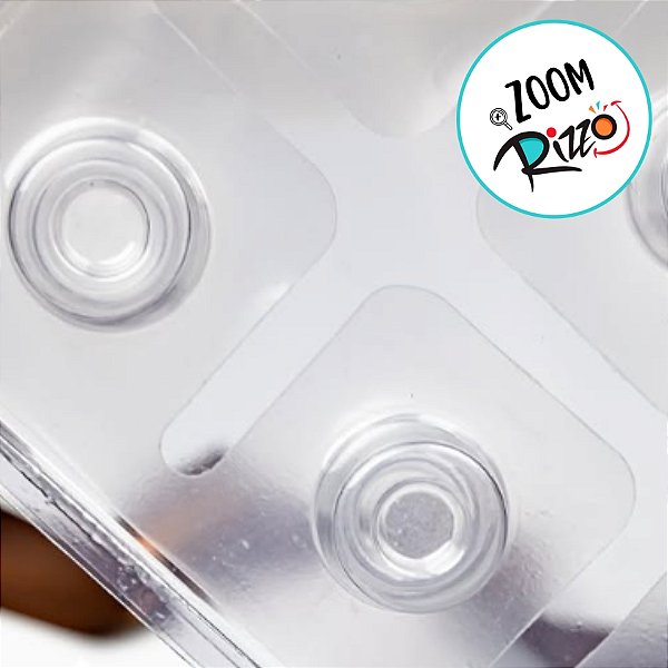 Forma de Acetato Redondo Savarin 3 partes - Ref. FP258 - 1 unidade - Crystal - Rizzo