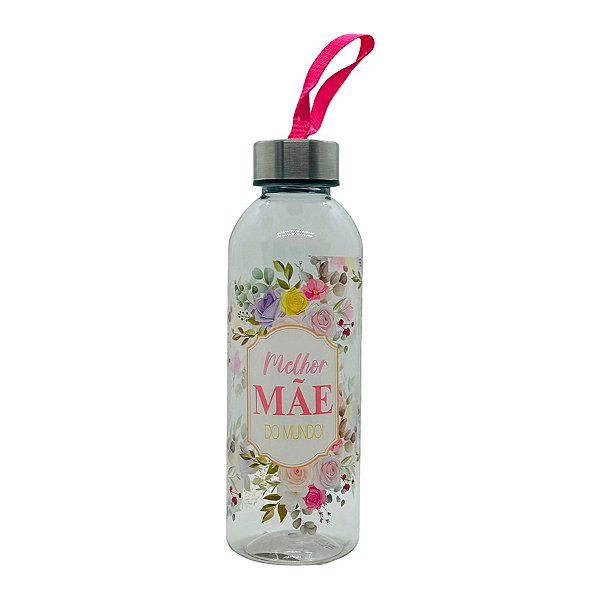 Garrafa com Alça - Melhor Mãe do Mundo! - 550ml  - 1 unidade - Rizzo