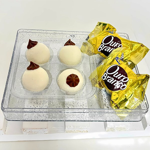 Caixa Acrilico Transparente Retangular com Glitter Prata - 15x12x4cm - 1 unidade - Cromus - Rizzo