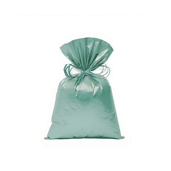 Saco para Presente Perolado - Verde Eucalipto - Cromus - Rizzo