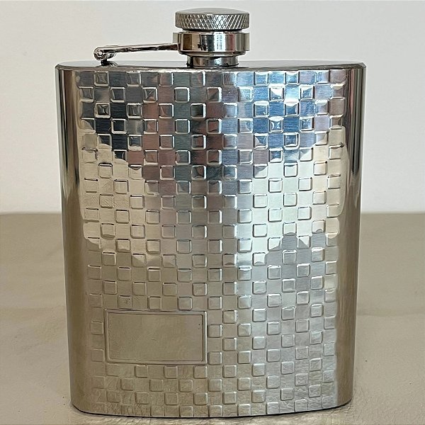 Cantil Inox de Bolso para Whisky - 175ml - 1 unidade - Rizzo