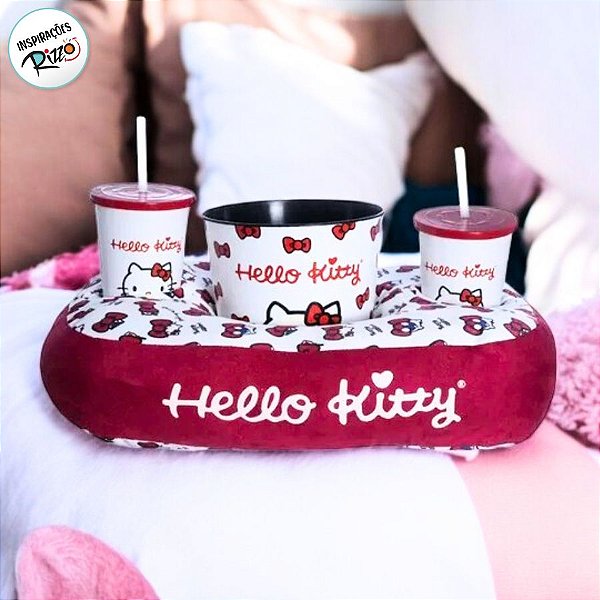Kit Almofada Pipoca Hello Kitty - 1 unidade - Rizzo