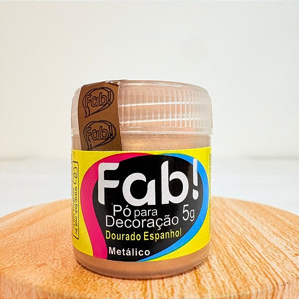 Pó para decoração Dourado Espanhol Metalico 5g - 1 unidade - Fab - Rizzo