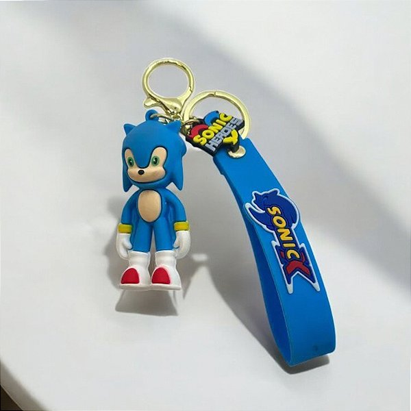 Chaveiro 3D Sonic Heros - 7cm - 1 unidade - Festcolor - Rizzo
