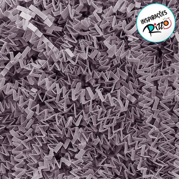 Palha Decorativa de Papel Prata - 100g - 1 unidade - Rizzo