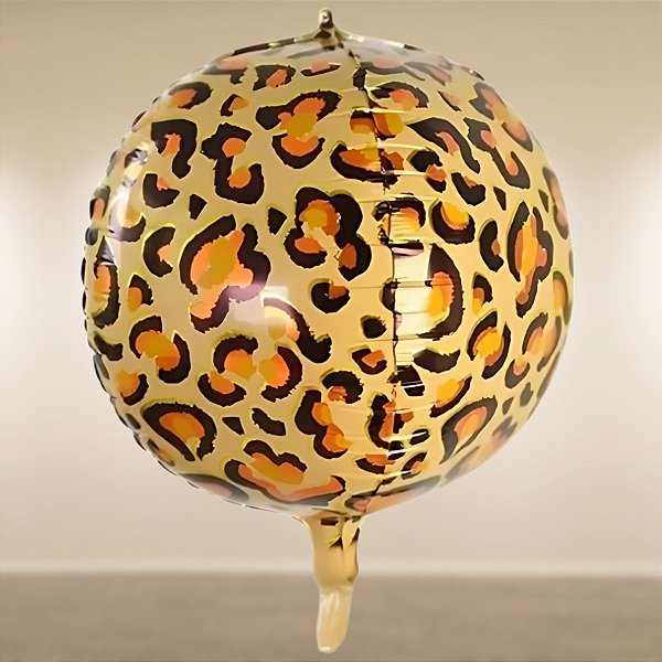 Balão de Festa Microfoil 22'' 55cm - Onça - 1 unidade - Rizzo