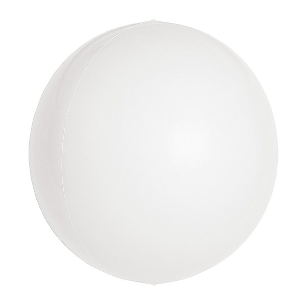 Balão de Festa Metalizado 20'' 50cm - Esphera Branco Redondo - 1 unidade - Cromus - Rizzo