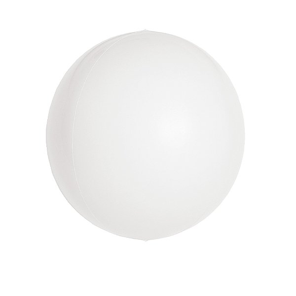 Balão de Festa Metalizado 15'' 38cm - Esphera Branco Redondo - 1 unidade - Cromus - Rizzo