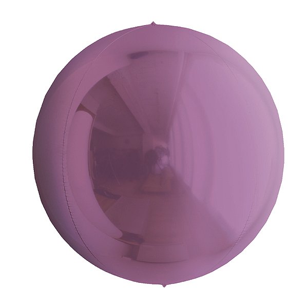 Balão de Festa Metalizado 24'' 60cm - Esphera Lilás Redondo - 1 unidade - Cromus - Rizzo