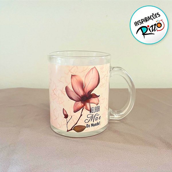 Caneca de Vidro - Melhor Mãe do Mundo - 320ml - 1 unidade - Rizzo