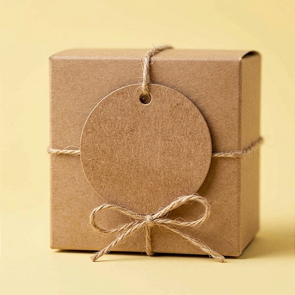 Tag Decorativa - Kraft Redonda  - 15 unidades - Stickr - Rizzo