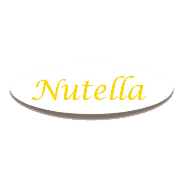 Adesivo "Nutella" - Ref.2287 - Hot Stamping - 100 unidades - Stickr - Rizzo