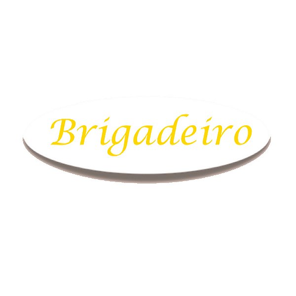 Adesivo "Brigadeiro" - Ref.2276 - Hot Stamping - 100 unidades - Stickr - Rizzo