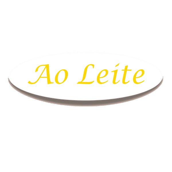 Adesivo "Ao Leite" - Ref.2270 - Hot Stamping - 100 unidades - Stickr - Rizzo