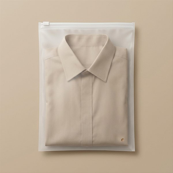 Saco Trilho Zip Transparente Fosco com Furo - Trilho Transparente - 30x20cm - 50 unidades - Rizzo