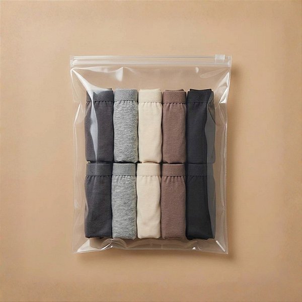 Saco Trilho Zip Transparente - Trilho Transparente - 14x18cm - 50 unidades - Rizzo