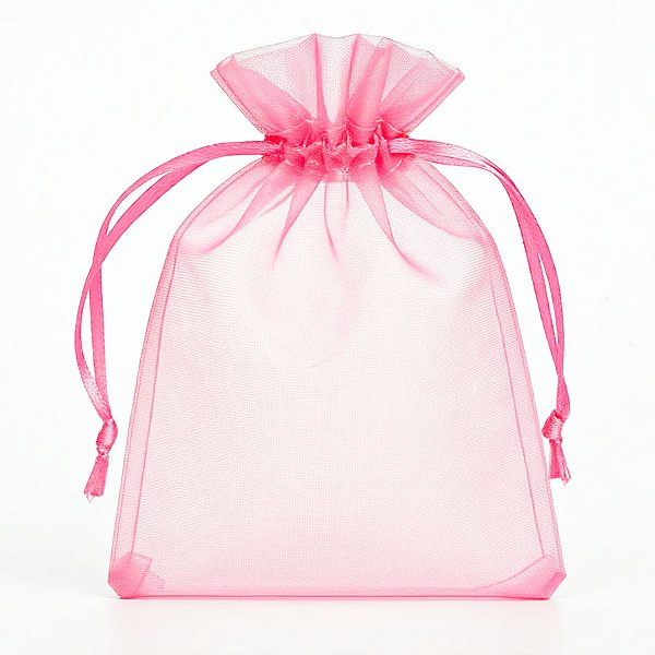 Saquinho de Organza - Rosa Claro - 21x34cm - 10 unidades - Rizzo