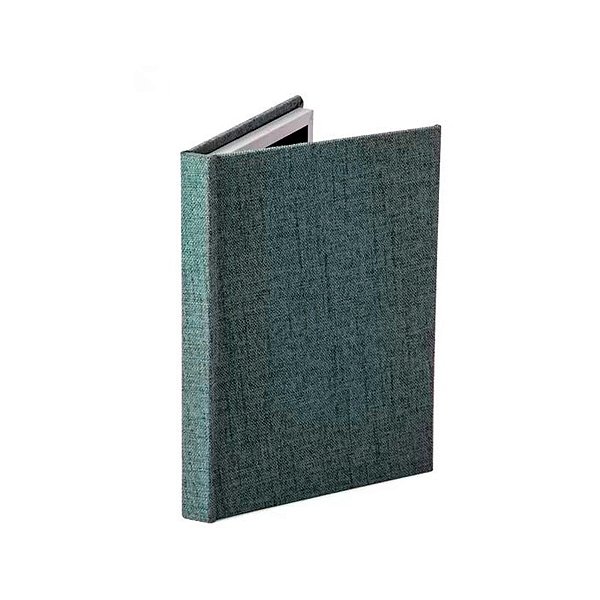 Livro Caixa em MDF com Linho - 18x25x2cm - 1 unidade - Rizzo