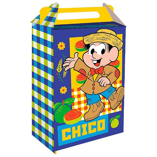 Caixa Surpresa Maleta - Chico Bento - 8 unidades - FestColor - Rizzo