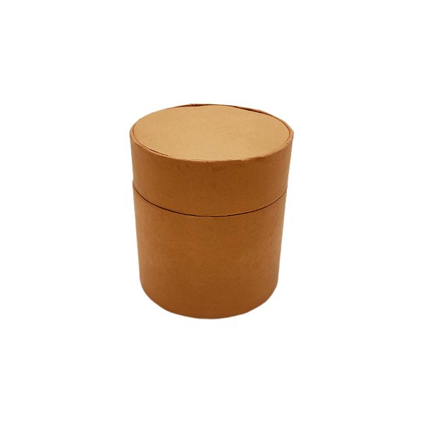 Caixa de Papel Rígido Redonda Marrom - 10x9cm - 1 unidade - Rizzo