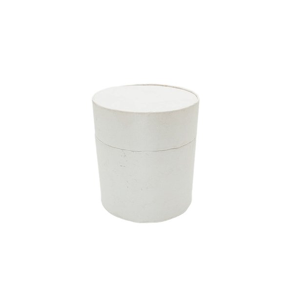 Caixa de Papel Rígido Redonda Branco - 10x9cm - 1 unidade - Rizzo