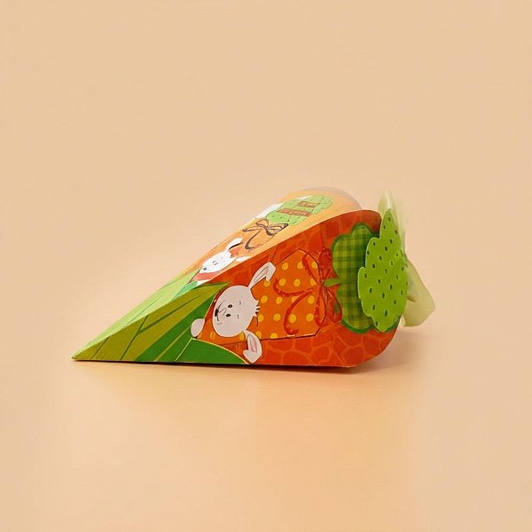 Caixa Cenoura de Páscoa - Cenourando - 10 unidades - Cromus - Rizzo