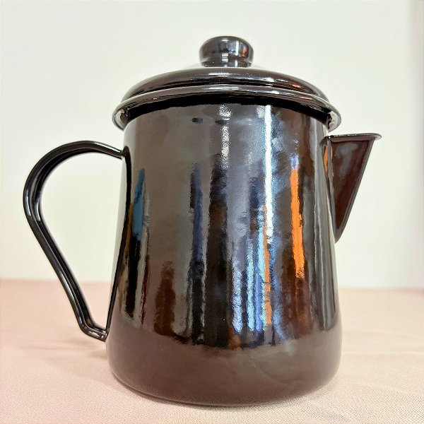 Leiteira Tradicional para Derreter Velas - Modelo Mãe Agata - Preto - 935ml - 17cm - 1 unidade - Rizzo