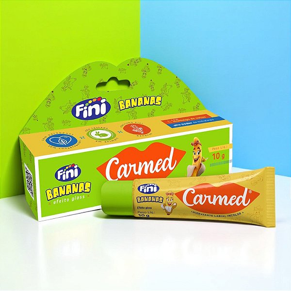 Carmed Fini Banana - Hidratante Labial Efeito Gloss - 10g - 1 unidade - Fini - Rizzo