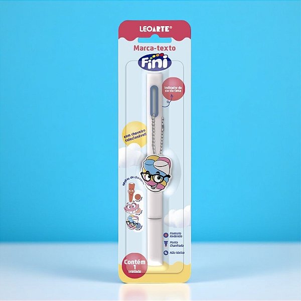 Marca Texto com Pingente - Marshmallow  - 1 unidade - Fini - Rizzo