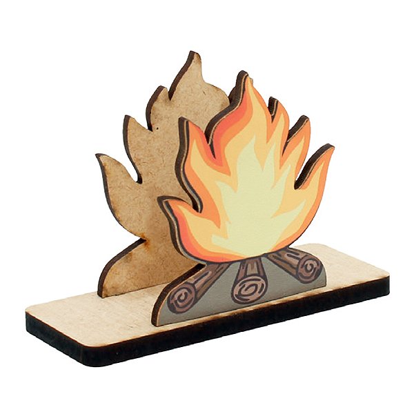 Porta Guardanapo MDF - Fogueira Junina - 7,5x10cm - 1 unidade - Rizzo